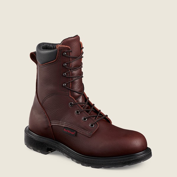 Red Wing Safety Boots Burgundy - Mens Supersole® 2.0 - 8-inch Toe - 8643-FOKUX